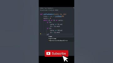 Add Two Numbers Intermediate Leetcode Solution Python #software #programming #coding #python