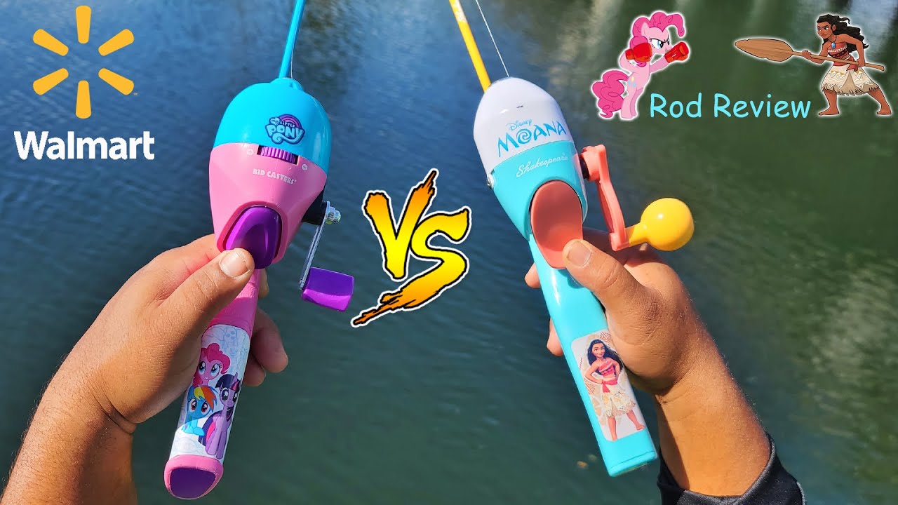 MOANA vs MY LITTLE PONY! Walmart Fishing Rod Review 