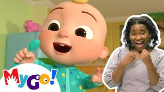 Yes Yes Vegetables Song | MyGo! Sign Language For Kids | CoComelon - Nursery Rhymes | ASL