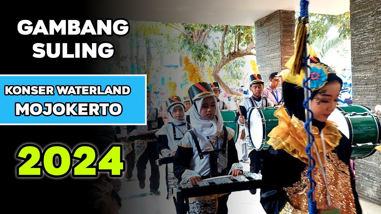 Gambang Suling Versi Drum Band Mi An Nur Beloh - Waterland Mojokerto 2024 #konserdrumband