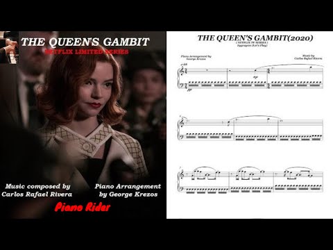 Main Title - The Queen's Gambit - Carlos Rafael Rivera Sheet music for  Piano (Solo)