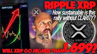 Ripple XRP: Will XRP Pump Higher Than $1.699 How Sustainable Is This Rally Without CLARITY