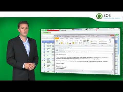 SOS Connect legal software - document & email management functionality