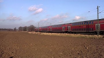 DB Passenger Train with Doubledecker railcars (Bi-Level Train)