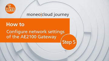 Step 5 - moneo|cloud journey: How to configure network settings of your Gateway