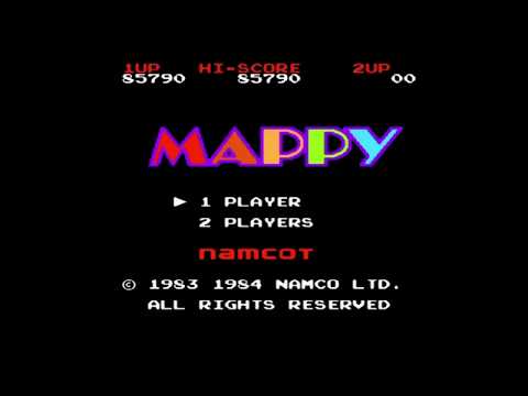 FC『マッピー』1周15面クリア-206本目【MAPPY】 - YouTube