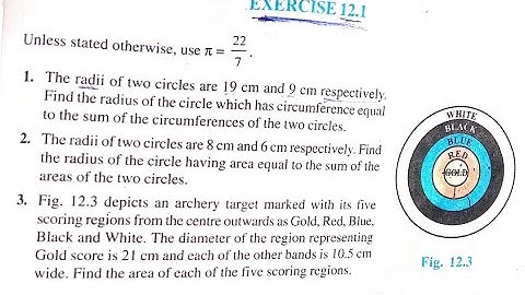 Area related to circle //Exercise 12.1 Question 1,2 Class- 10 maths chapter 12 @MV GENIUS