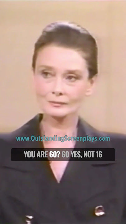 Audrey Hepburn at 60 with no surgery