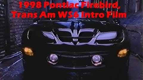 1998 Firebird Trans Am WS6 Introduction Promo Film - Ram Air LS1, 3800, W68