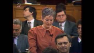 1991 - Solt Ottilia interpellációja a belügyminiszterhez - Ottilia Solt to the Minister of Interior