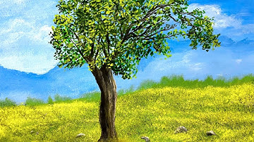 Forest Painting | Landscape Painting Time Lapse | Learn To Paint With Yash