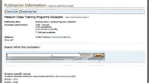 How to Find Nursing and Allied Health Videos on ProQuest