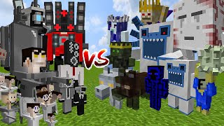 Skibidi Toilet vs The Twilight Mobs | Minecraft Mob Battle