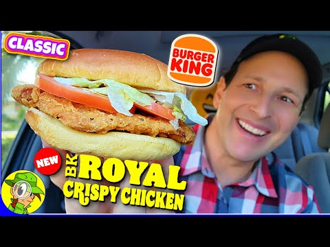 Burger King® 🍔👑 BK® CLASSIC ROYAL CRISPY CHICKEN SANDWICH Review 🐔🥪 | Peep THIS Out! 🕵️‍♂️