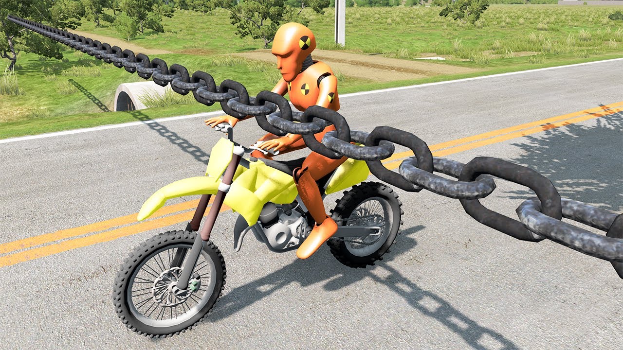 Cars vs Chain #7 - BeamNG DRIVE | SmashChan