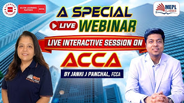 Special LIVE Webinar - LIVE Interactive Session On ACCA | Mohit Agarwal