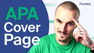 How to Format an APA Cover Page