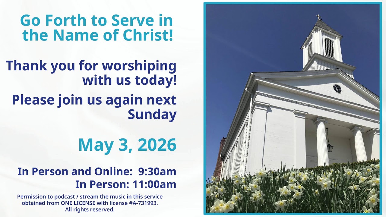 Worship Service at the Colts Neck Reformed Church - April 26, 2026
