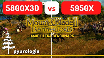 R7 5800X3D DDR4-4000 vs. R9 5950X DDR4-3866 Mount & Blade II: Bannerlord 1440P Benchmark Comparison