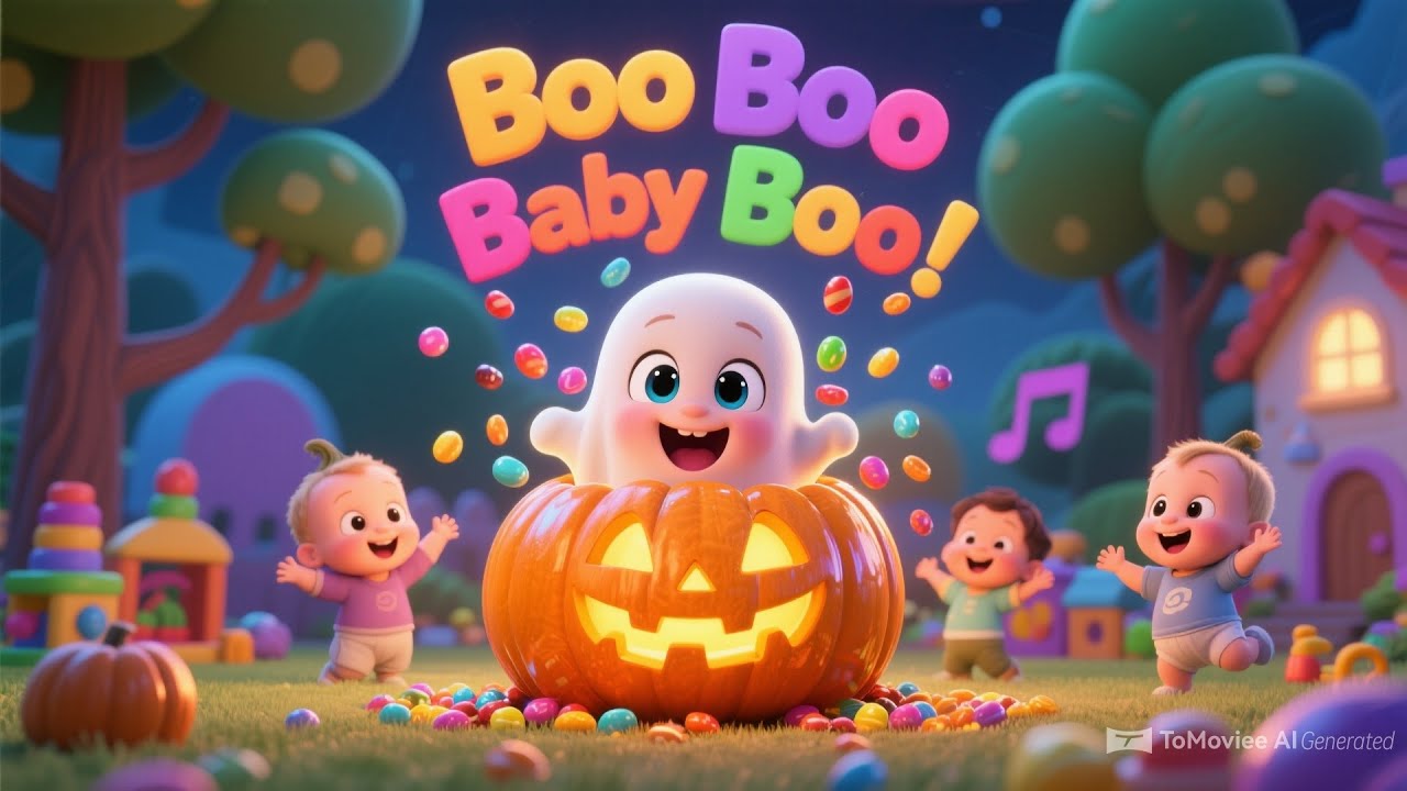 Boo Boo Baby Boo 👻 | Cute Halloween Song for Kids | Trick-or-Treat ...