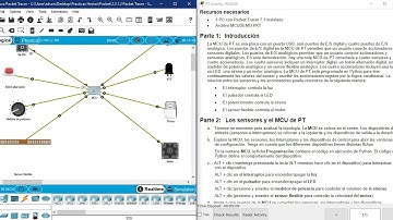 2.3.1.2 Packet Tracer - Sensors and the PT Microcontroller