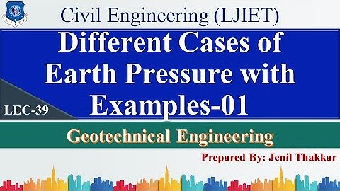 Les 39_Verschillende gevallen van aarddruk en voorbeelden - 01 | Geotechniek | Civiele techniek