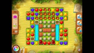 GardenScapes Level 392 no boosters (17 moves)