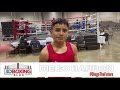 Diego Barron of Mesquite Texas after his W at USA Boxing Nationals