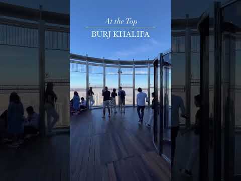 Burj Khalifa top floor view of Dubai downtown | Burj Khalifa #shortsvideo #shortsfeed #burjkhalifa