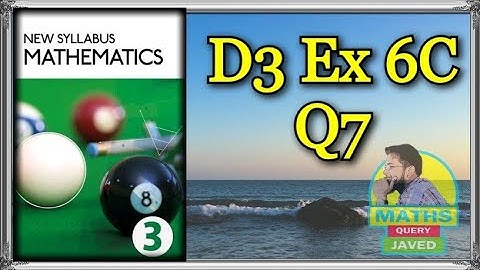 Q7 || Ex-6C || D3 || NSM || Coordinate Geometry || O
