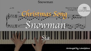 Sia-Snowman / Piano Cover / Sheet Music