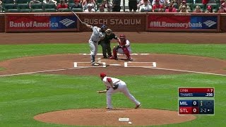 MIL@STL: Lynn strikes out Thames swinging