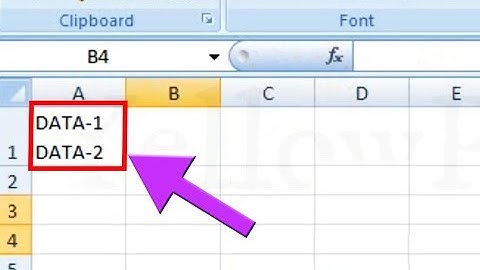 How to display multiple lines of text within a cell in Excel