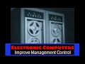 “ELECTRONIC COMPUTERS IMPROVE MANAGEMENT CONTROL” 1957 COMPUTER SCIENCE ANIMATED FILM XD66214