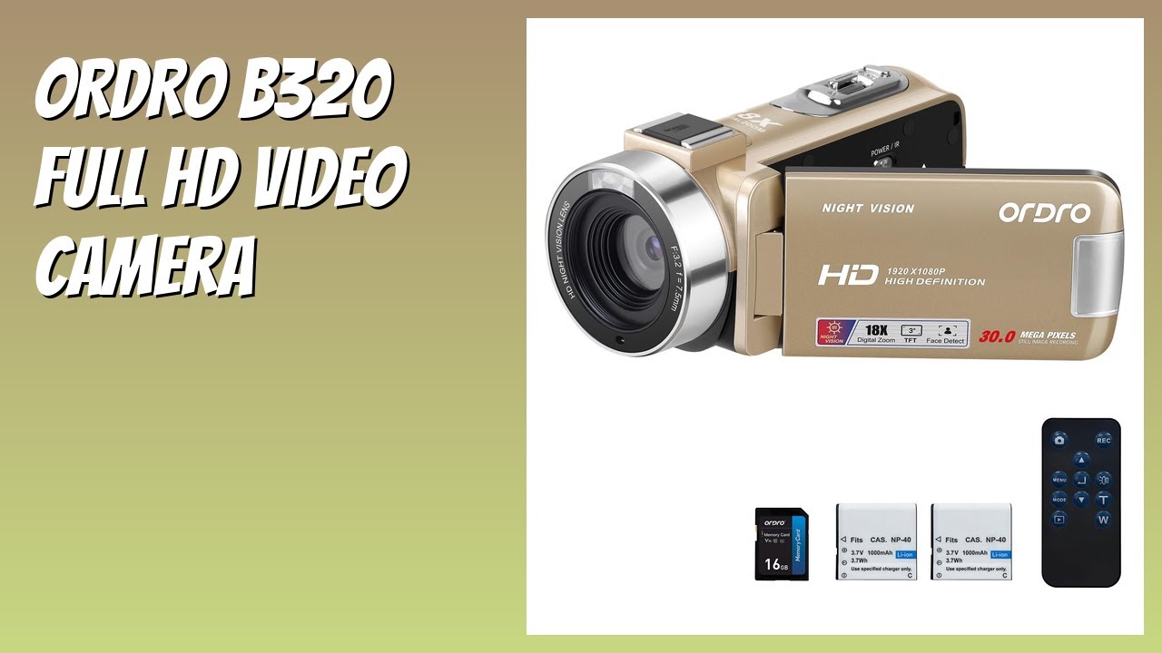 REVIEW (2026): ORDRO B320 Full HD Video Camera. Features - YouTube