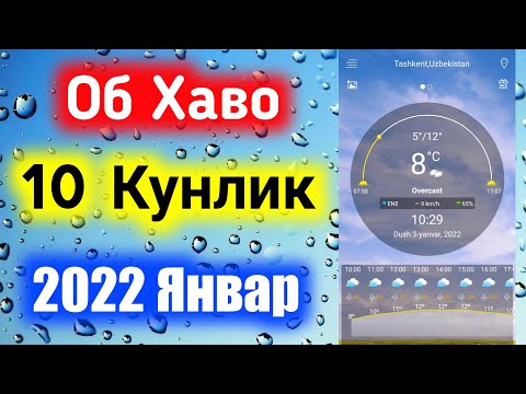 ОБ-ХАВО 10 КУНЛИК МА'ЛУМОТ. || Ob-Havo 10 Kunlik Ma'lumot...