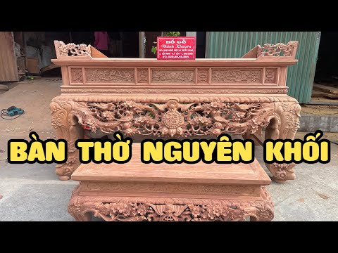 Video Báo giá bàn thờ gỗ hay sập thờ đẹp hiện đại nguyên... - youtube