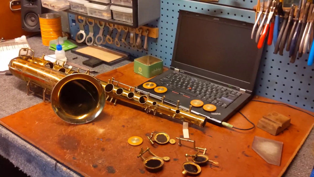 Saxophone Repair Tip: Shellac Bed in Deep Key Cups - YouTube