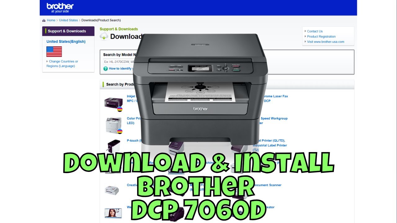 How To Setup Brother DCP 7060D Printer Driver in Windows || Printer Driver Installation