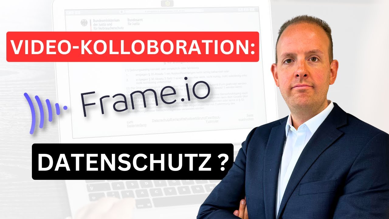 Ist Frame.io DSGVO-konform? Was Agenturen und Videografen beachten müssen!
