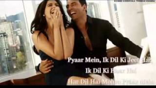 Video thumbnail of "Pyaar Mein With Lyrics - Thank You  Full Song Neeraj   Javed Ali"