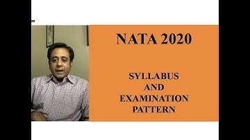 NATA 2020 - Syllabus and examination pattern