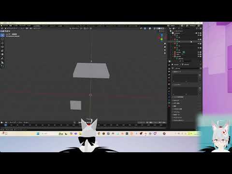 【blender】烏丸ゆんのりょーいき 無計画なモデリング【VTuber】