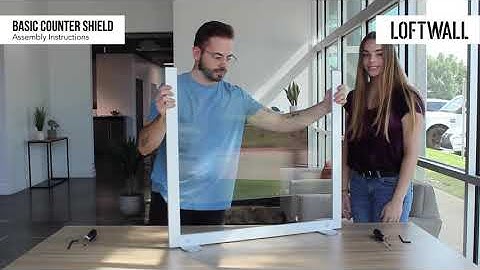 Loftwall | Basic Counter Shield | Assembly Instructions
