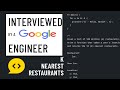 K Nearest Restaurants (Mock Interview)