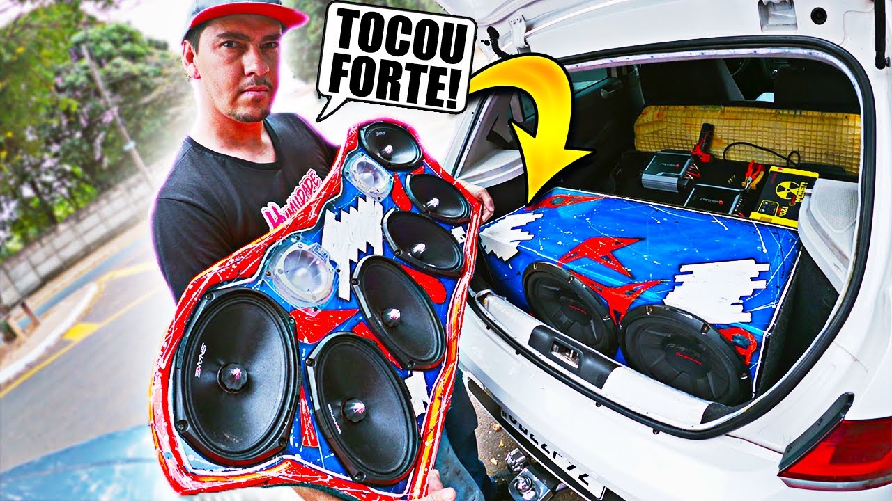 MONTAMOS um SOM AUTOMOTIVO FORTE no CARRO DO INSCRITO ! *Projeto Completo*