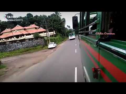 Saranya  bus  mass overtake 