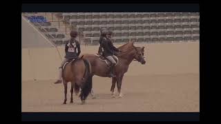 USEF Pony Finals 2024 Flat Test No Stirrups Pepsi & Carsyn Korotkin