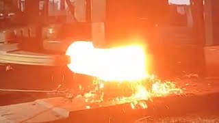 Steel forging , Extreme Dangerous Biggest Heavy Duty Hammer Forging Factory