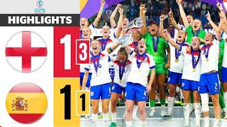 England vs Spain 4-2 - All Goals & Highlights | Penalty Shootout | UEFA Women’s Euro 2025